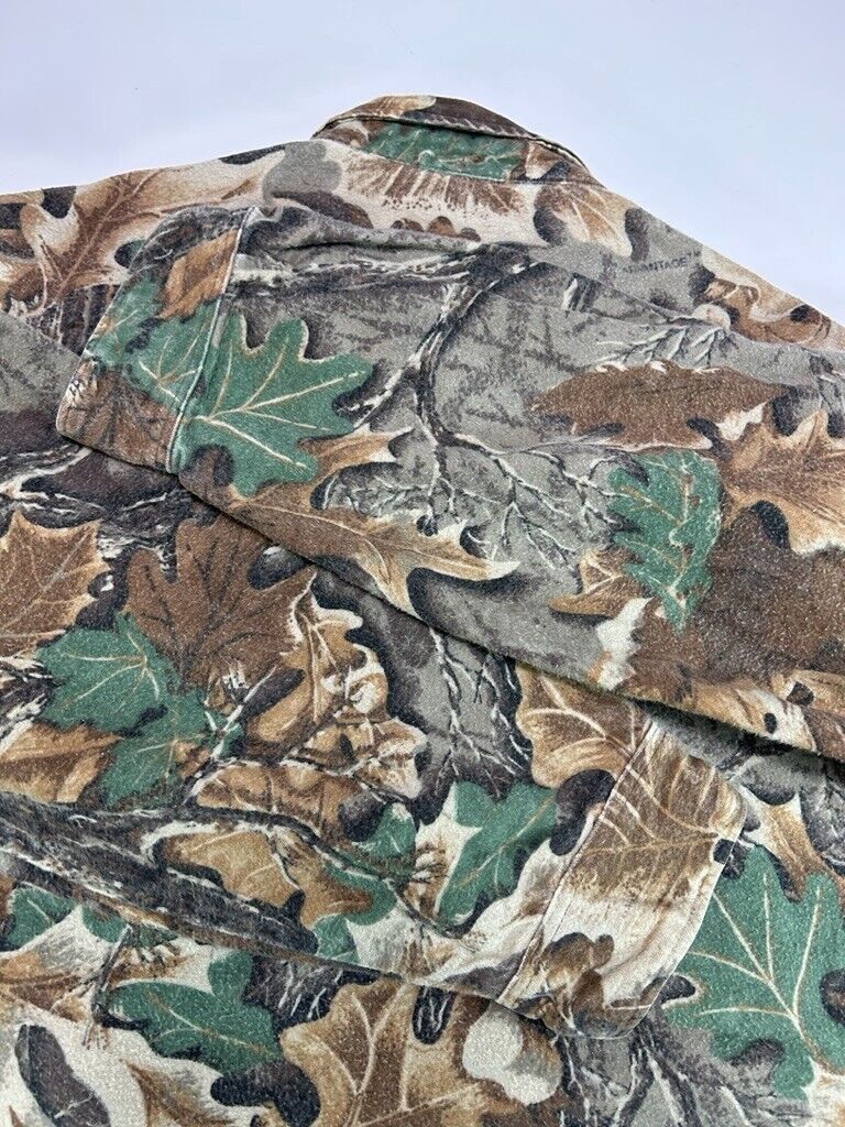 Vintage 90s Rattlers Brand Advantage Camo Longsleeve Button Up Shirt 2XL