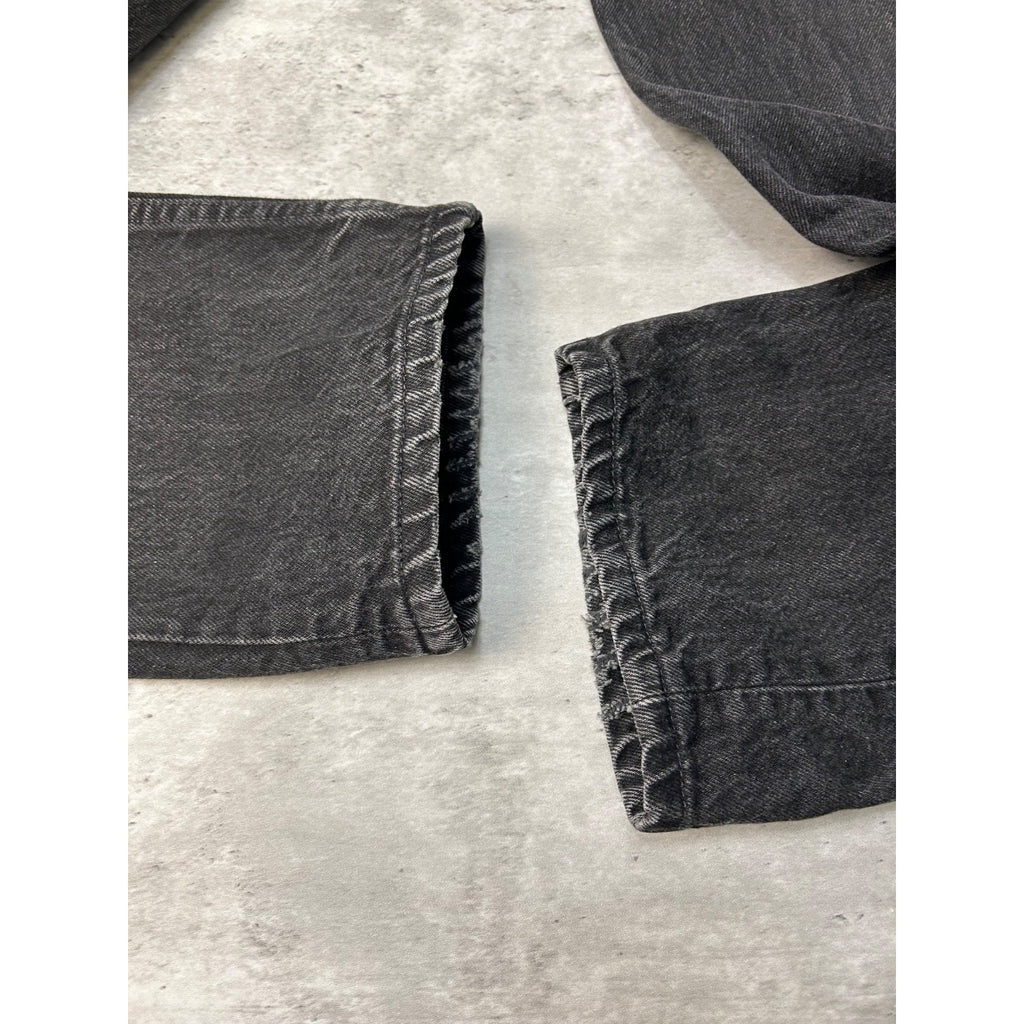 Vintage 90s Levis 505 Red Tab Black Denim Pants Size 28