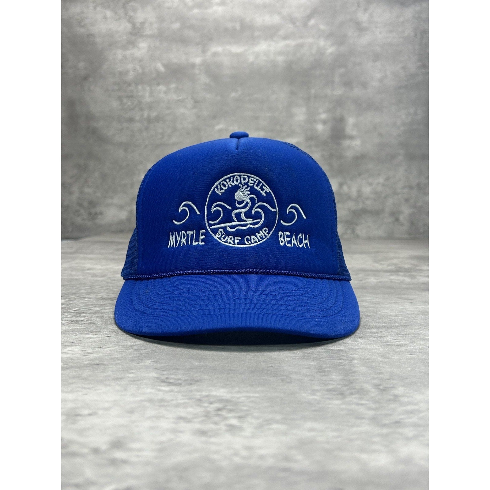 Vintage 90s Myrtle Beach Embroidered Spellout Destination Snapback Hat OSFA