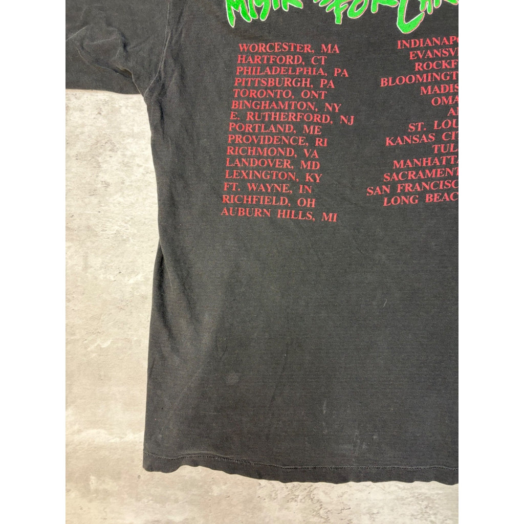 Vintage 1996 AC/DC Angus Young Mistress For Christmas Rock Tour T-Shirt Sz Large