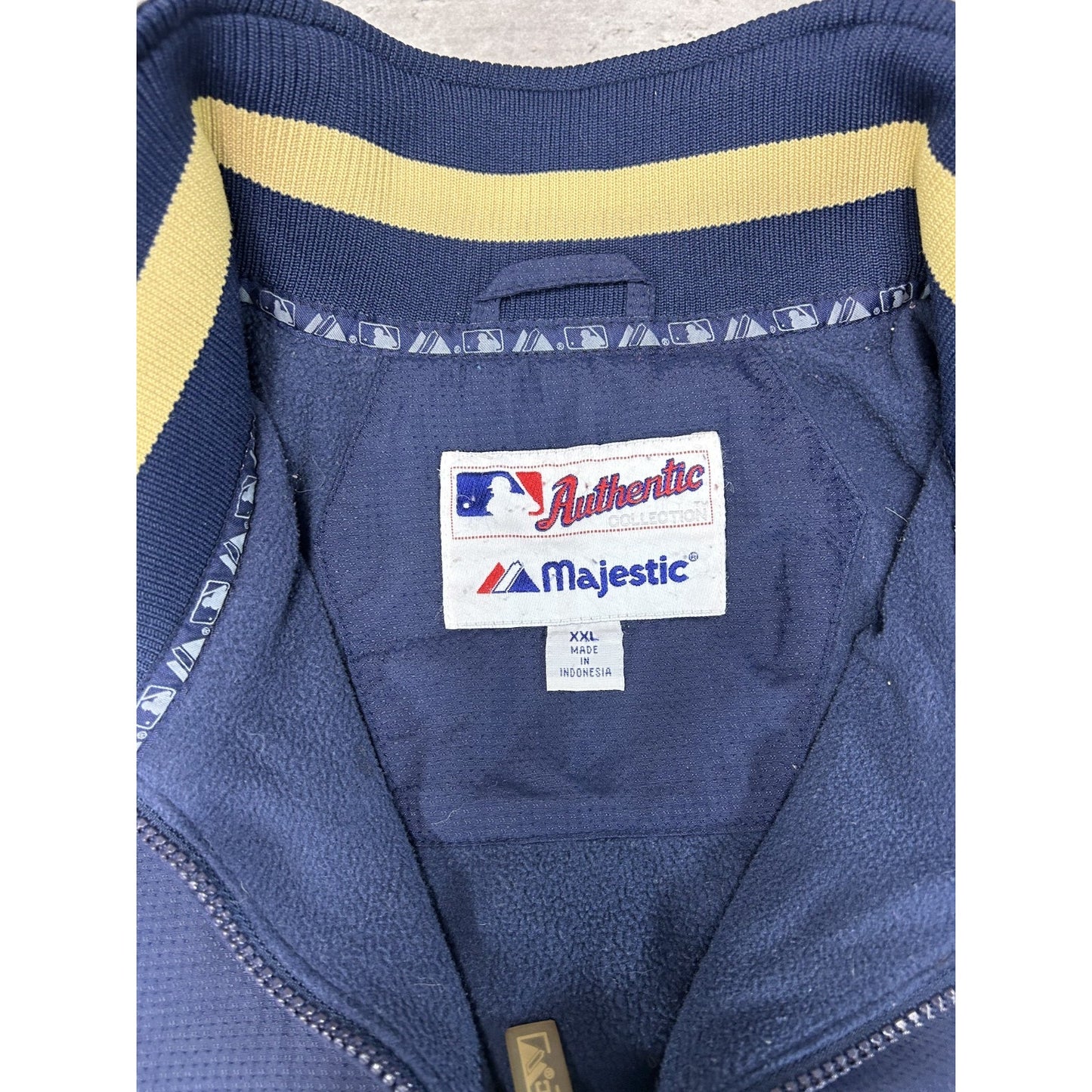 Vintage Milwaukee Brewers MLB Embroidered Logo Full Zip Jacket Size 2XL