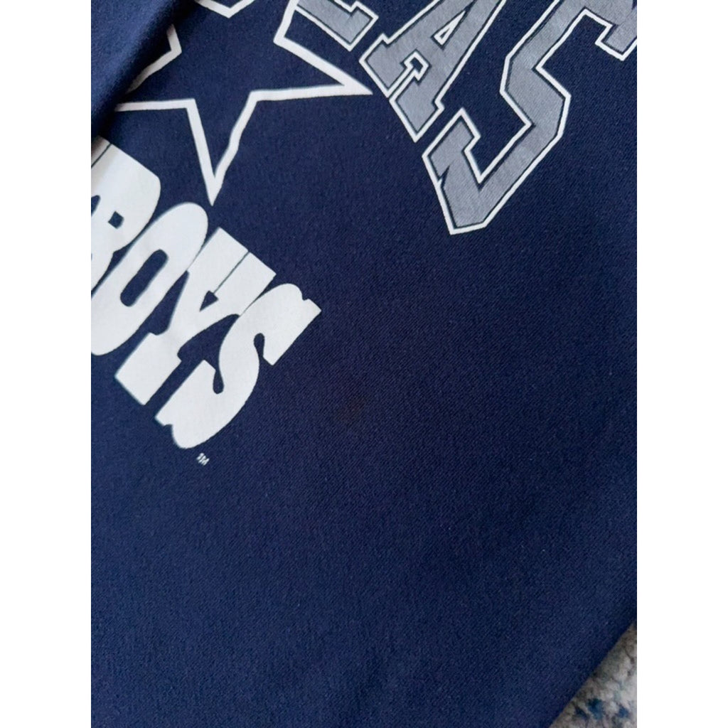 Vintage 90s Dallas Cowboys NFL Spellout Logo Crewneck Sweatshirt Size XL
