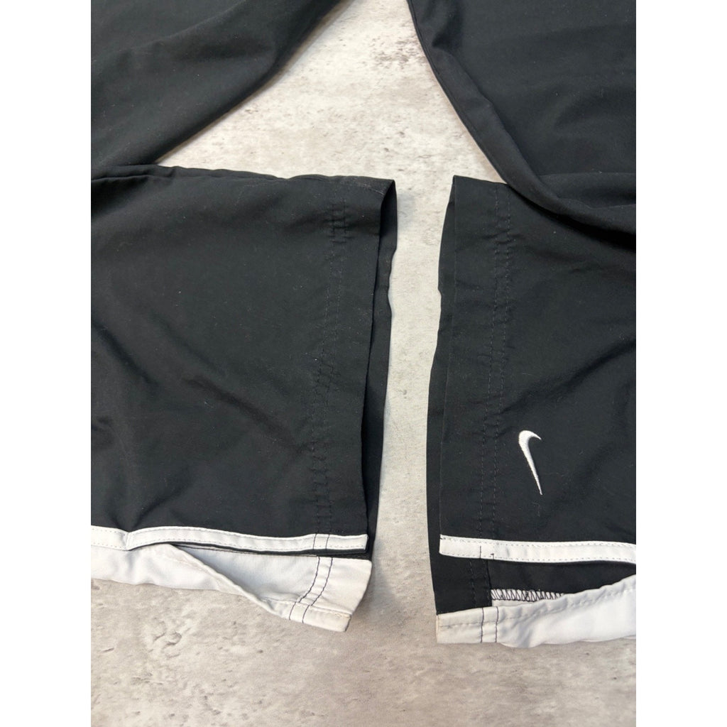 Vintage Nike Embroidered Mini Swoosh Striped Track Pants Size Medium YOUTH