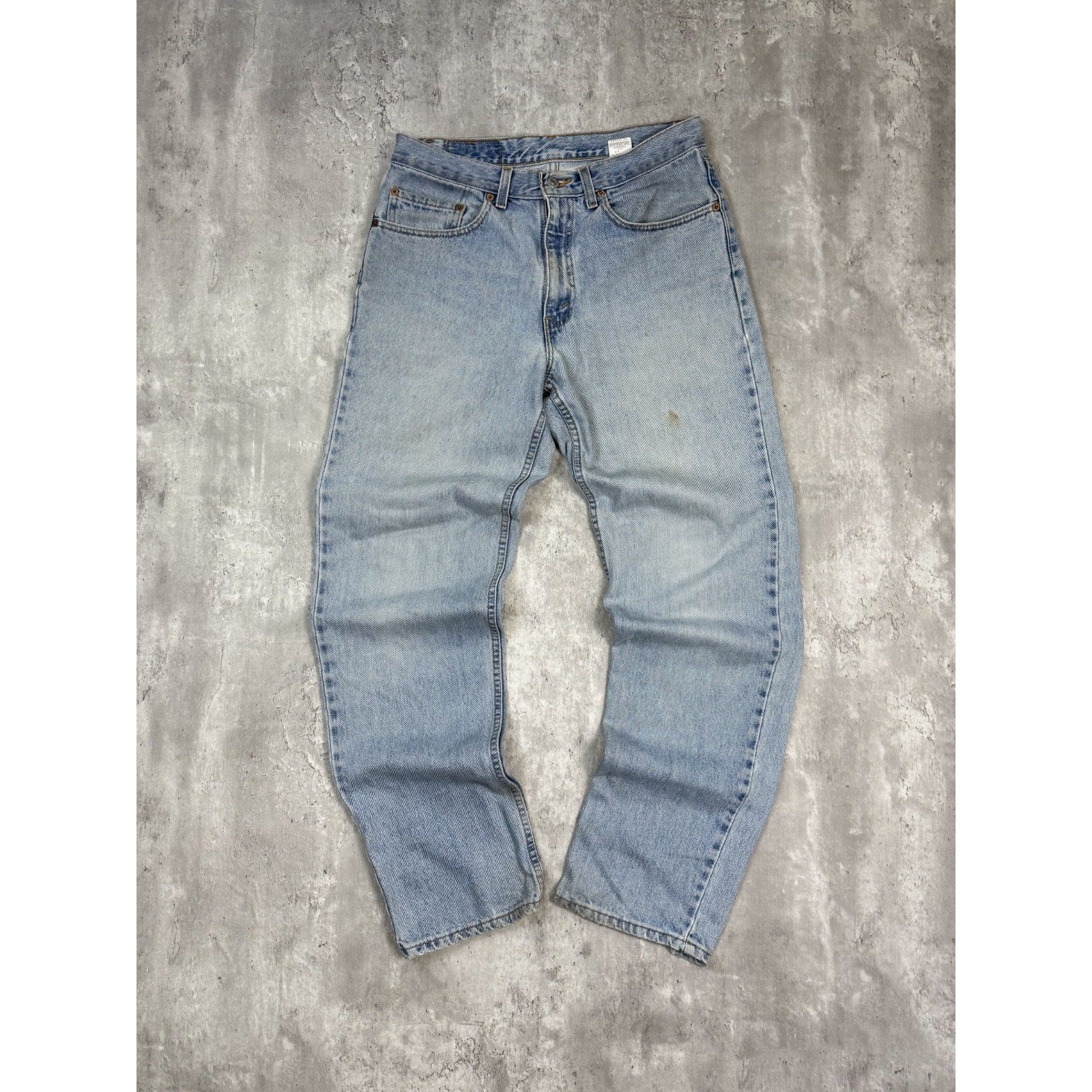 Vintage 90s Levis 550 Red Tab Light Wash Denim Pants Size 32 Blue