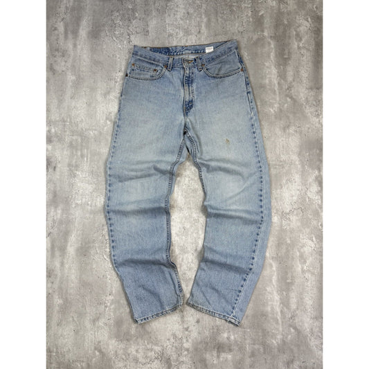 Vintage 90s Levis 550 Red Tab Light Wash Denim Pants Size 32 Blue