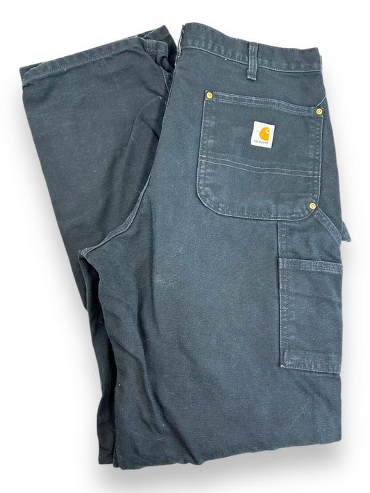 Vintage 90s Carhartt Dungaree Fit Canvas Workwear Double Knee Pants Size 33W