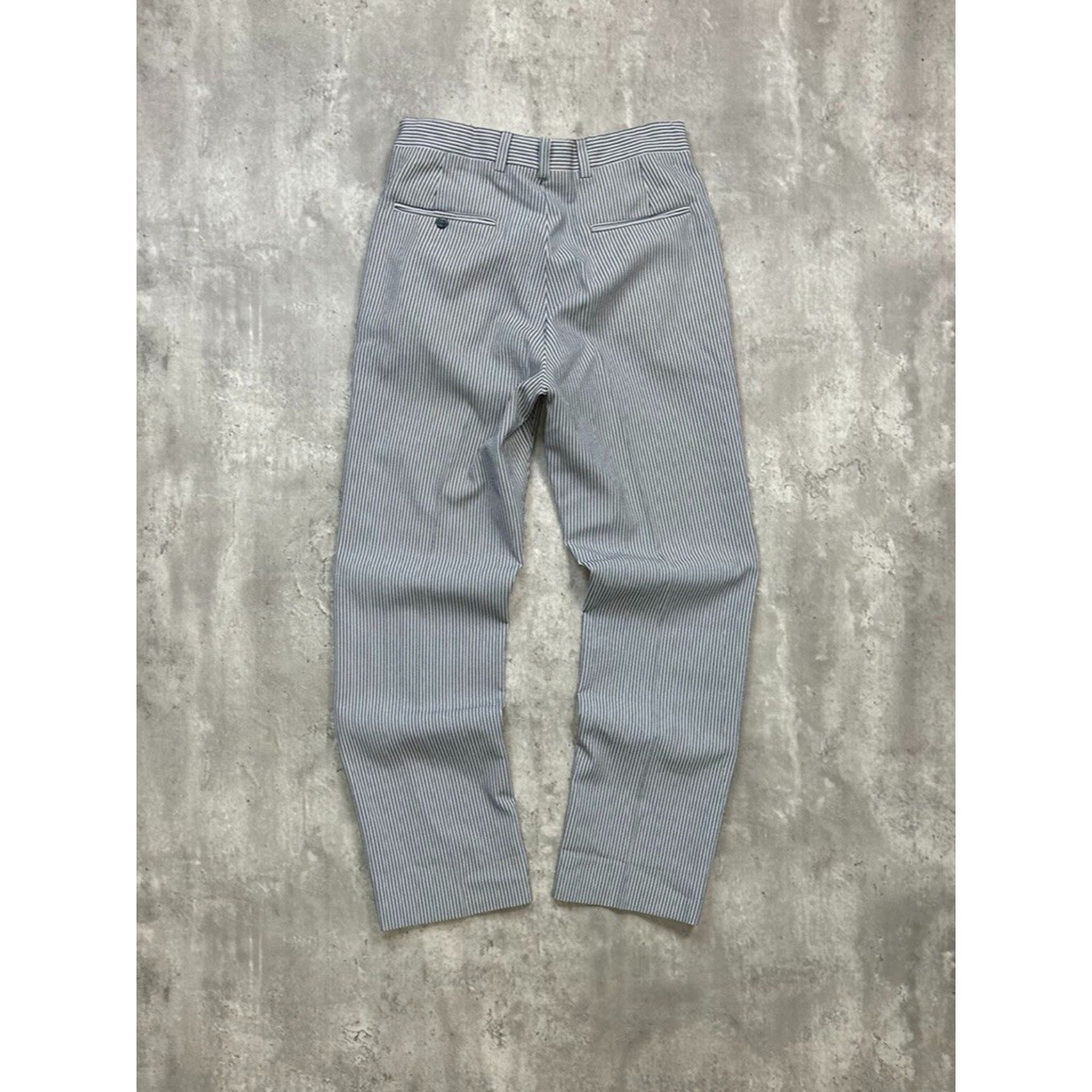 Vintage 1970s Pinstripe Pleated Trouser Pants Size 30