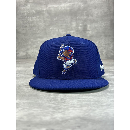 Buffalo Bisons MiLB Embroidered Logo Baseball Fitted Hat 7 1/2 Blue