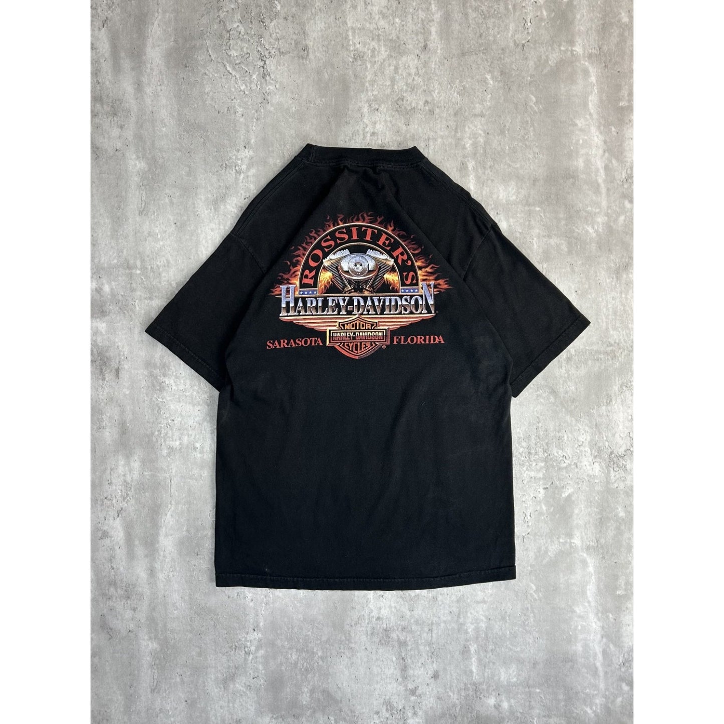 Vintage Harley Davidson American Made Freedom Machine Graphic T-Shirt Size Large