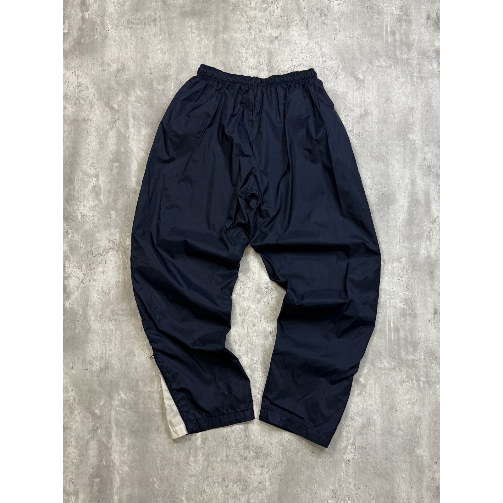 Vintage 90s Nike Embroidered Swoosh Nylon Track Pants Size Large