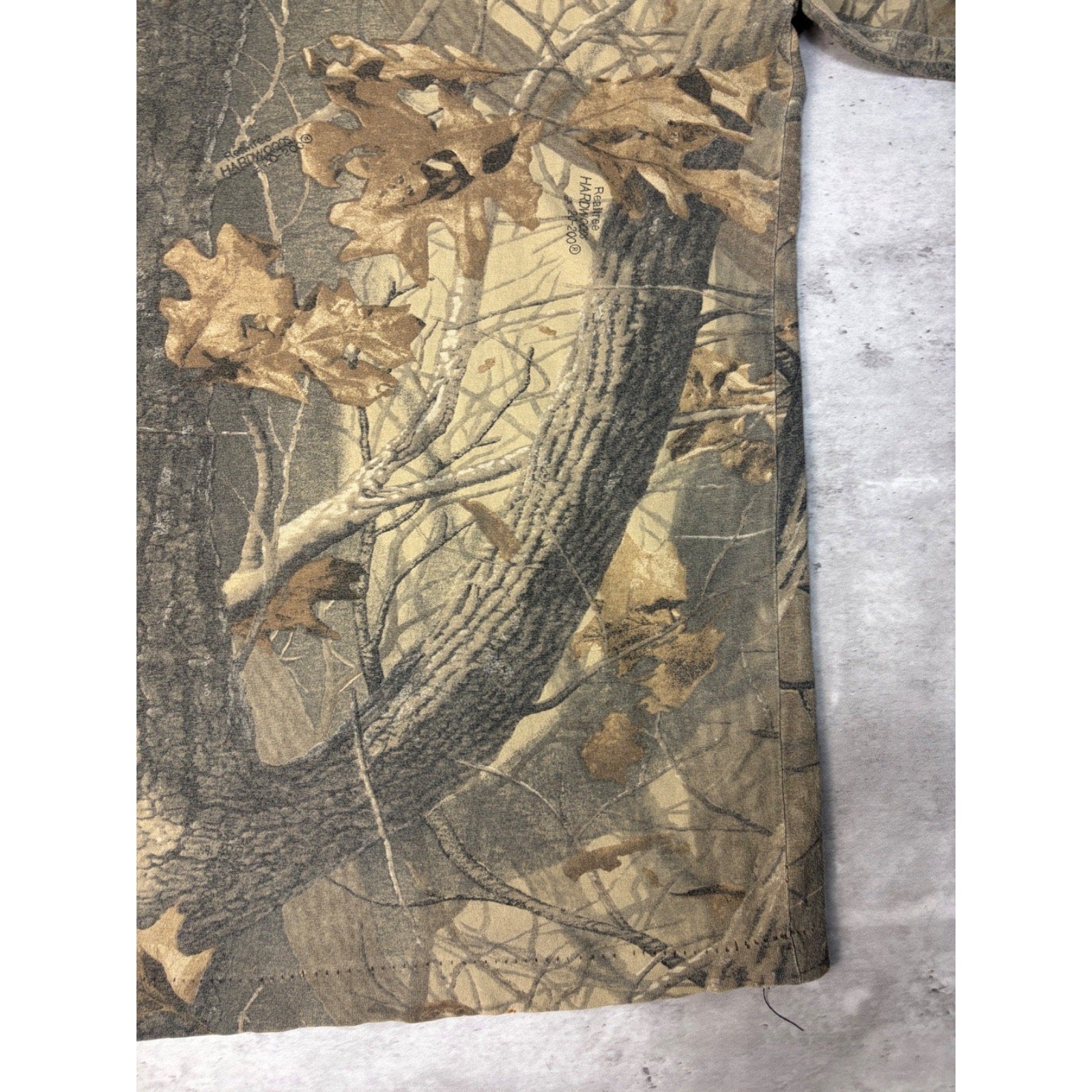Vintage 90s Realtree Hardwoods Tree Camo Hunting Long Sleeve T-Shirt Size 3XL
