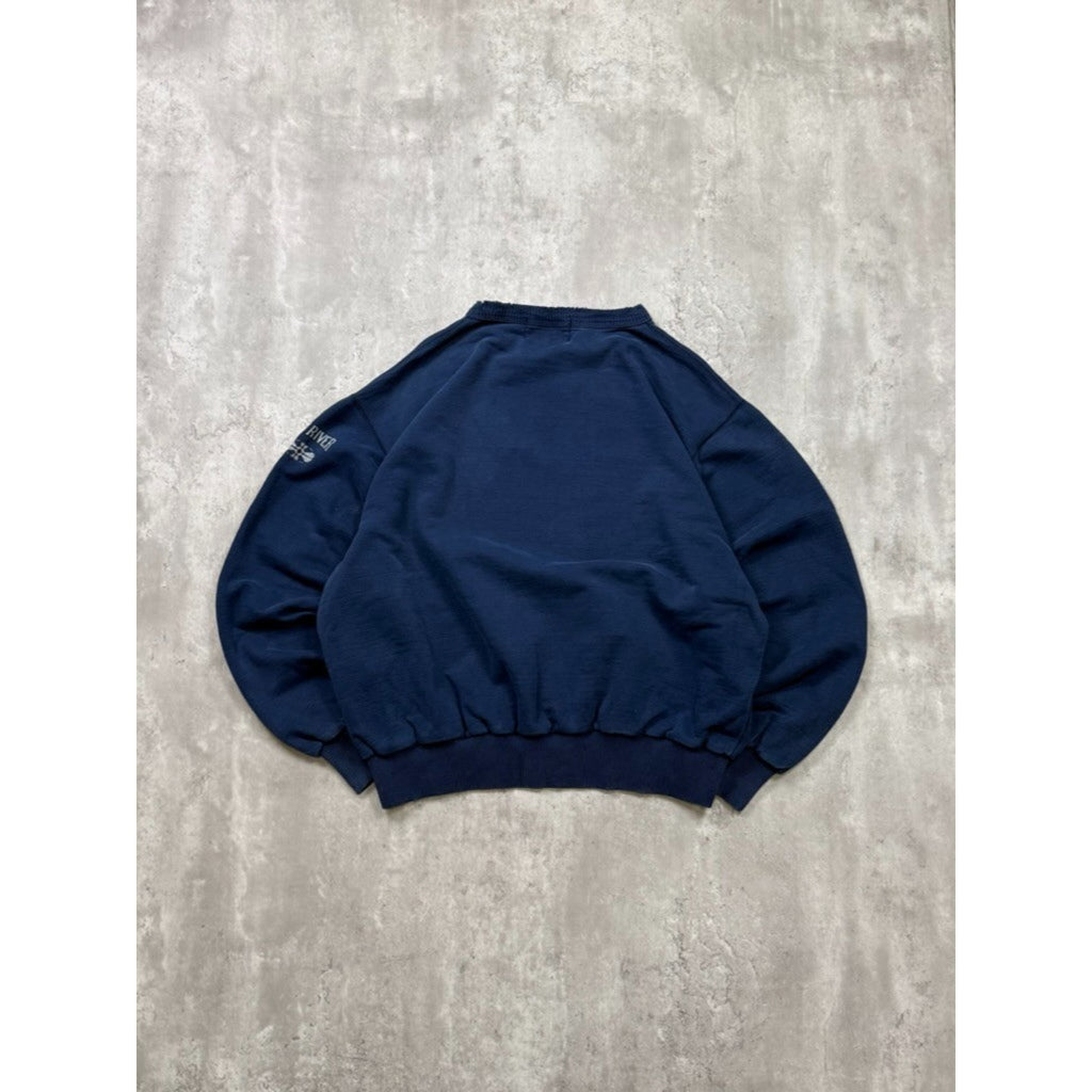 Vintage Wind River Outfitters Nature Crest Graphic Navy Blue Sweatshirt Size XL