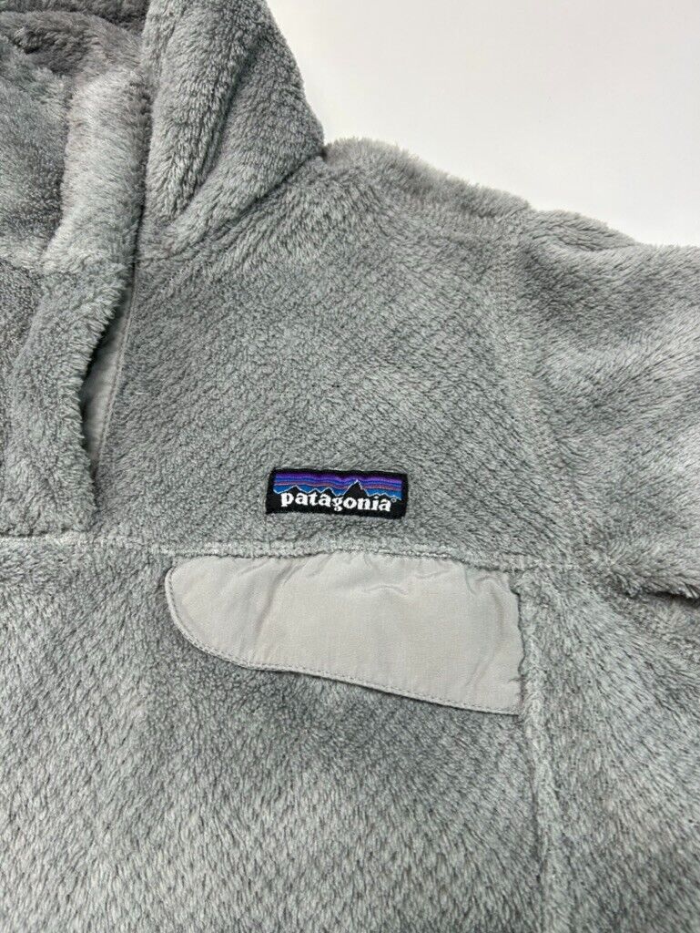 Vintage Patagonia Embroidered Logo SnapT Fleece Sweatshirt Size Small Gray