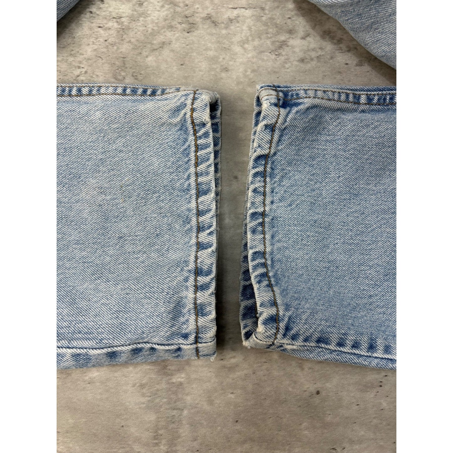 Vintage 90s Levis 505 Red Tab Straight Fit Light Wash Denim Pants Size 35