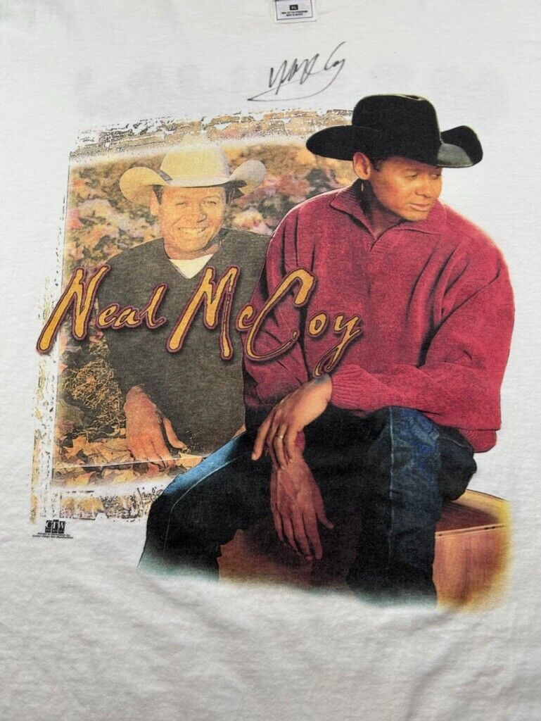 Vintage 90s Neal McCoy 40 Butt Holdin' Country Music Graphic T-Shirt Size XL