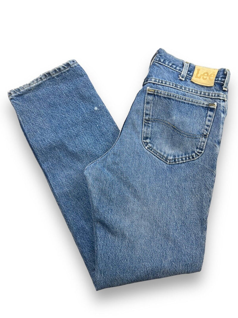 Vintage 90s Lee Medium Wash Denim Jean Pants Size 32W Blue