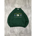 Vintage 1996 Green Bay Packers NFL NFC Champs Embroidered Sweatshirt Size Medium