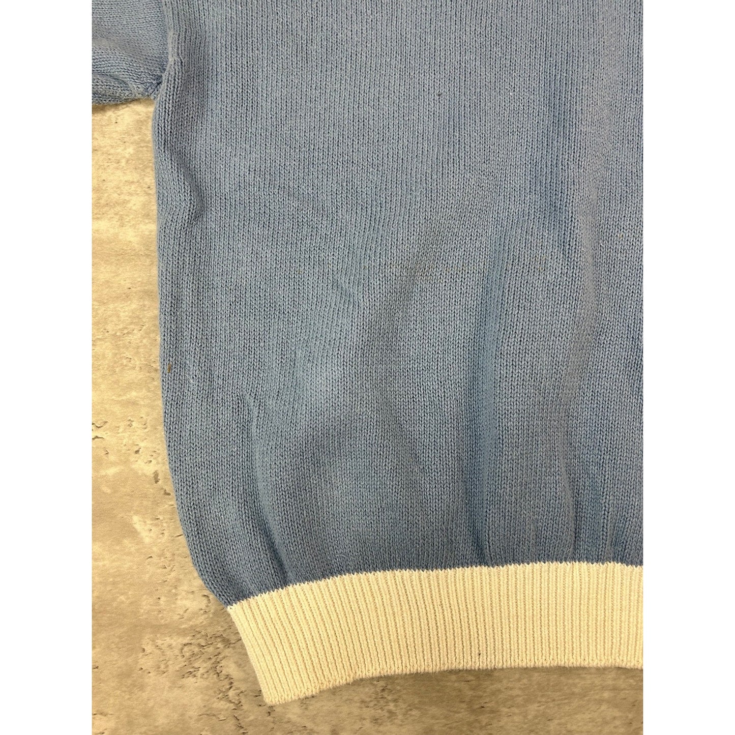 Vintage 90s Par Far Golf Landscape Print Pullover Knit Sweater Size Large