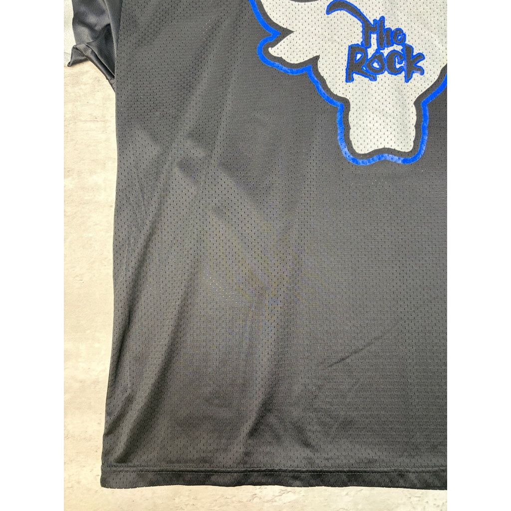 Vintage 90s The Rock #1 Electrifying Graphic Spellout Football Jersey Size 2XL
