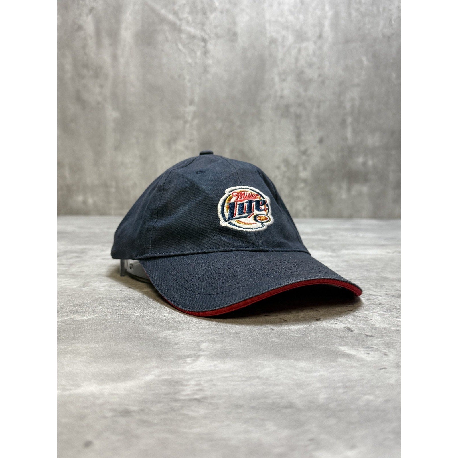 Vintage Miller Lite Embroidered Logo Beer Promo Strapback Hat OSFA