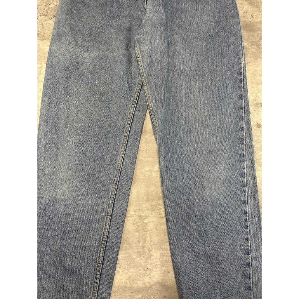 Vintage 90s Womens Levis 550 Red Tab Light Wash Denim Pants Size 33 Blue