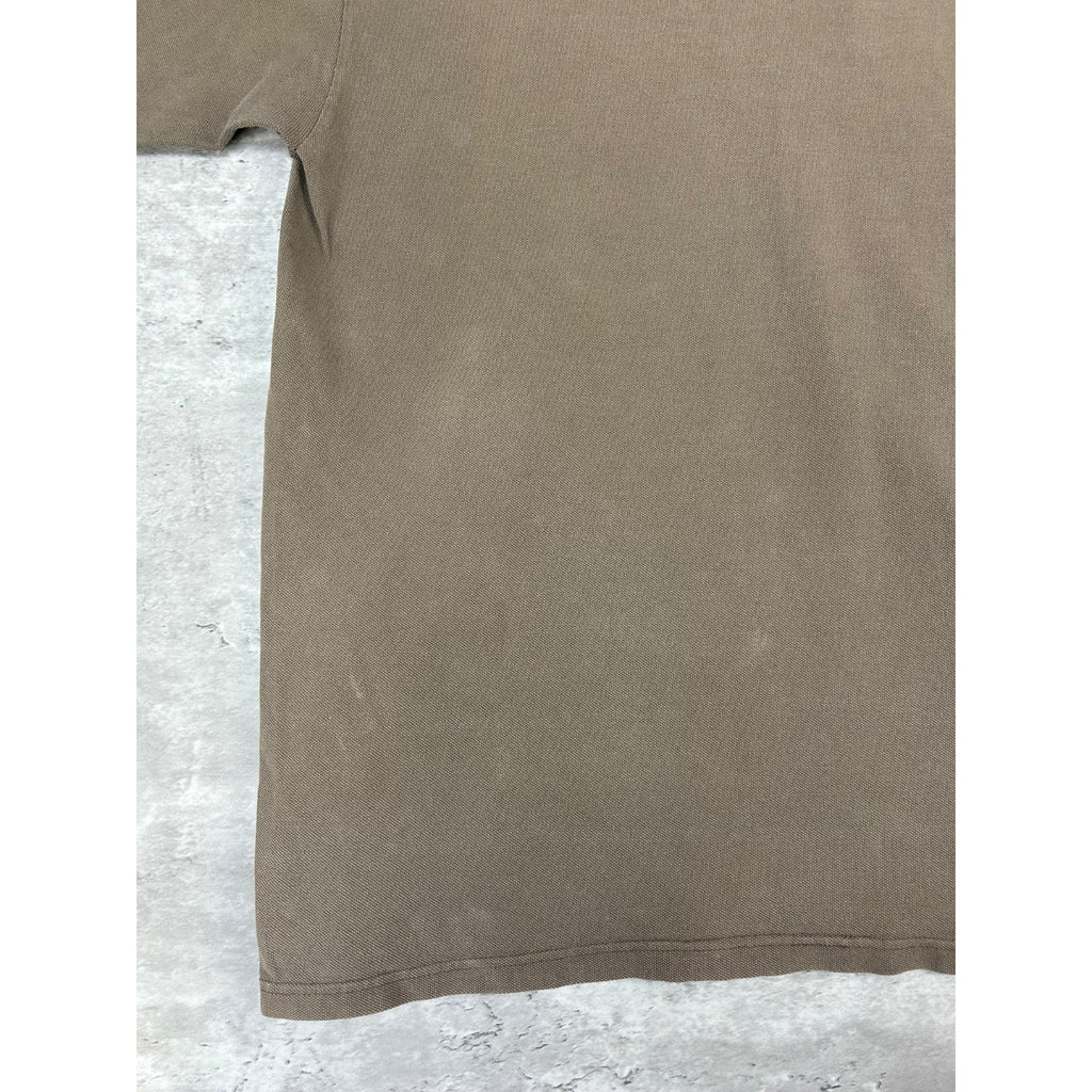 Vintage Stussy Crown Graphic Earth Tone Spellout T-Shirt Size LT