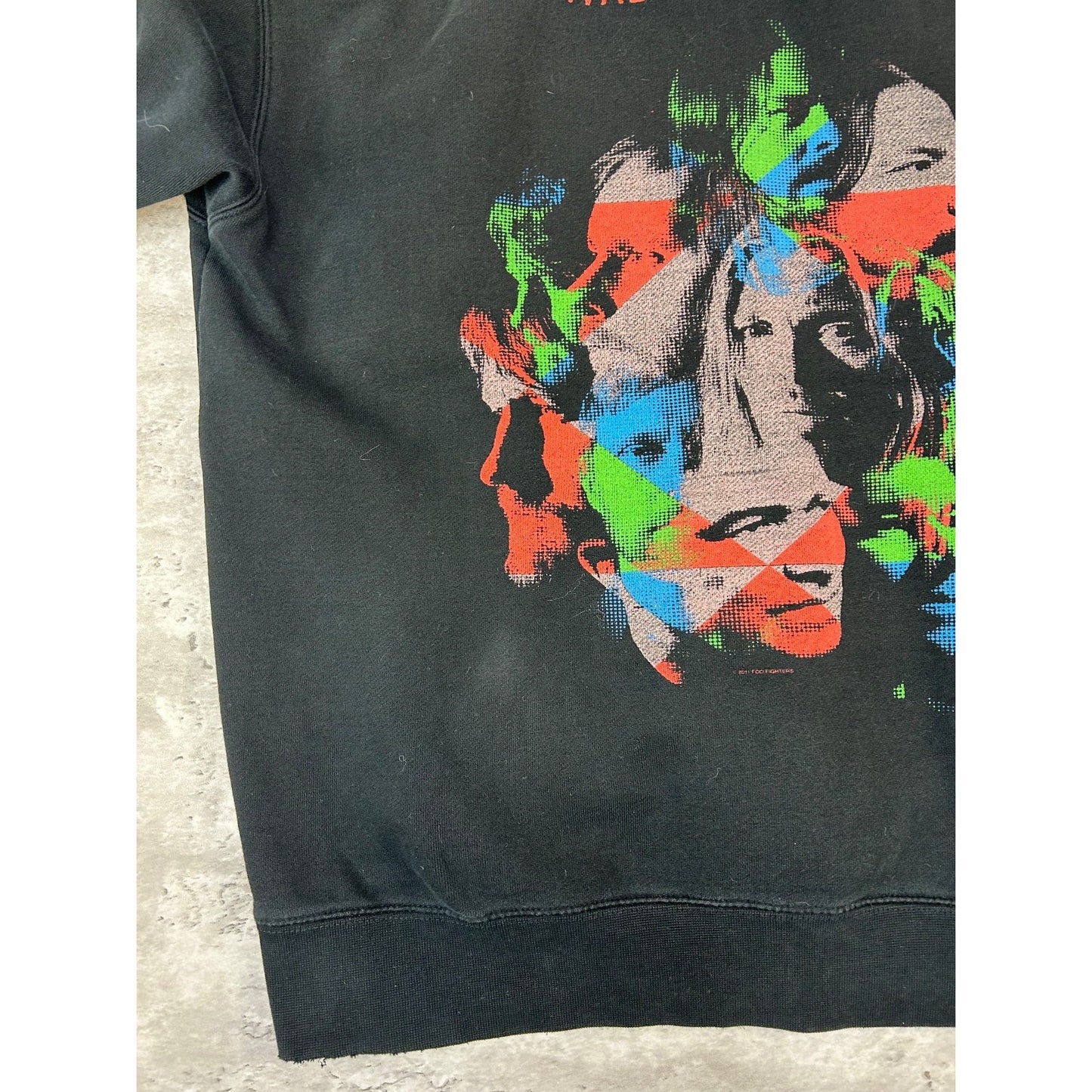 Vintage Foo Fighters Wasting Light Rock Music Full Zip Hooded Sweatshirt Medium