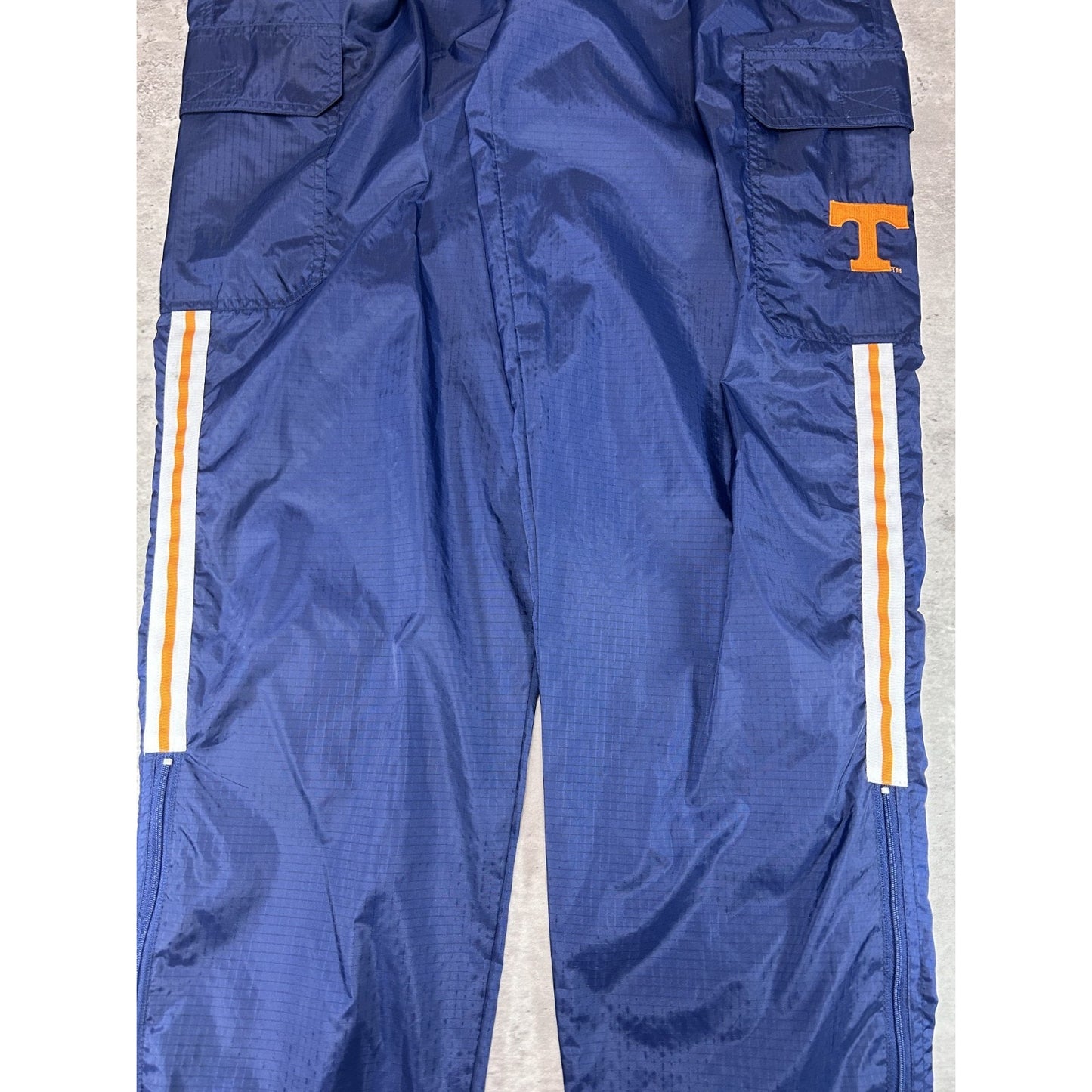 Vintage 90s Tennessee Volunteers NCAA Embroidered Nylon Track Pants Size Medium