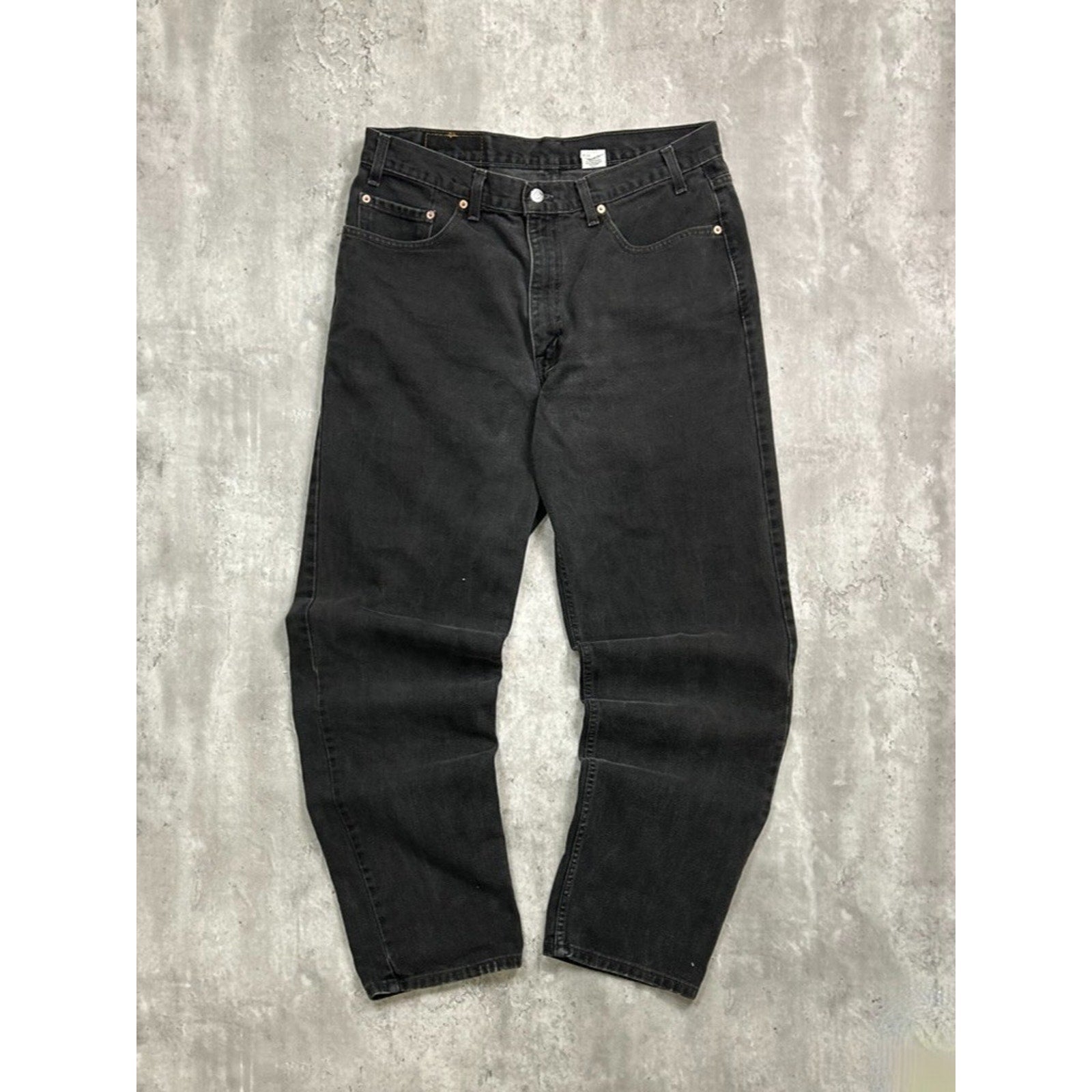 Vintage 90s Levis 550 Red Tab Black Denim Pants Size 36