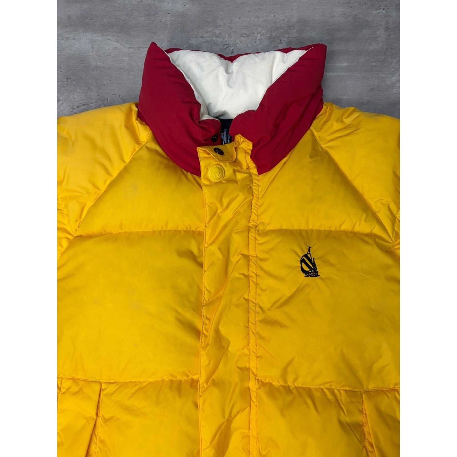 Vintage 90s Nautica Navigation Insulated Reversible Puffer Jacket Size Small