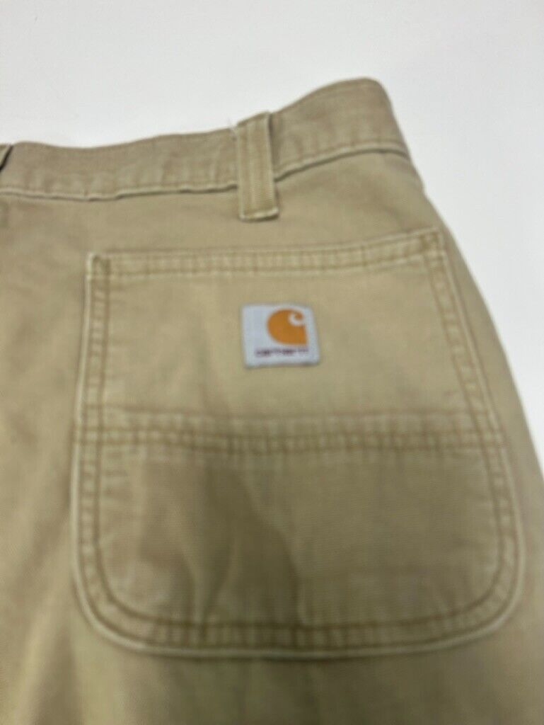 Carhartt Insulated Canvas Five Pocket Workwear Pants Size 36 Beige