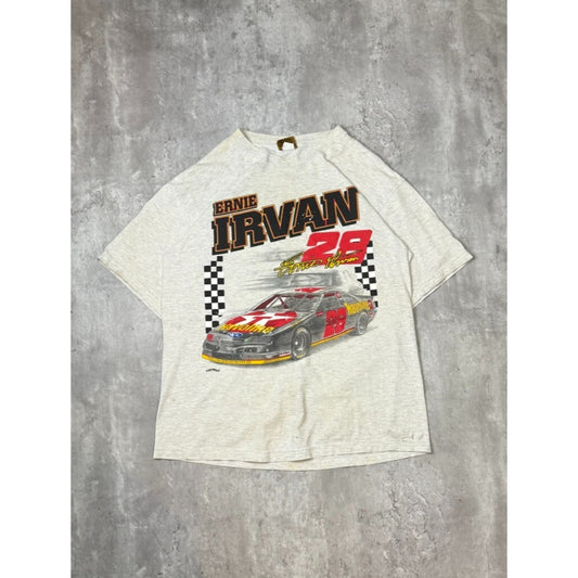 Vintage 90s Ernie Irvan #28 Texaco Racing Nascar Graphic T-Shirt Size Large