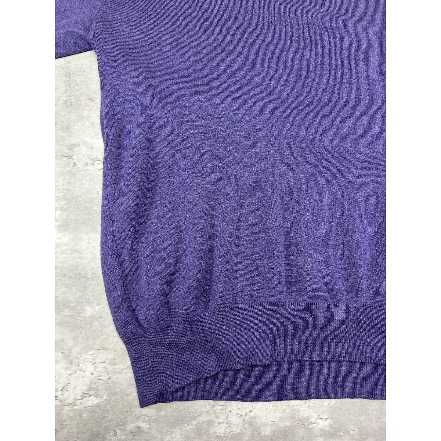 Vintage 90s Polo Ralph Lauren Embroidered Pony V-Neck Knit Sweater Size XL