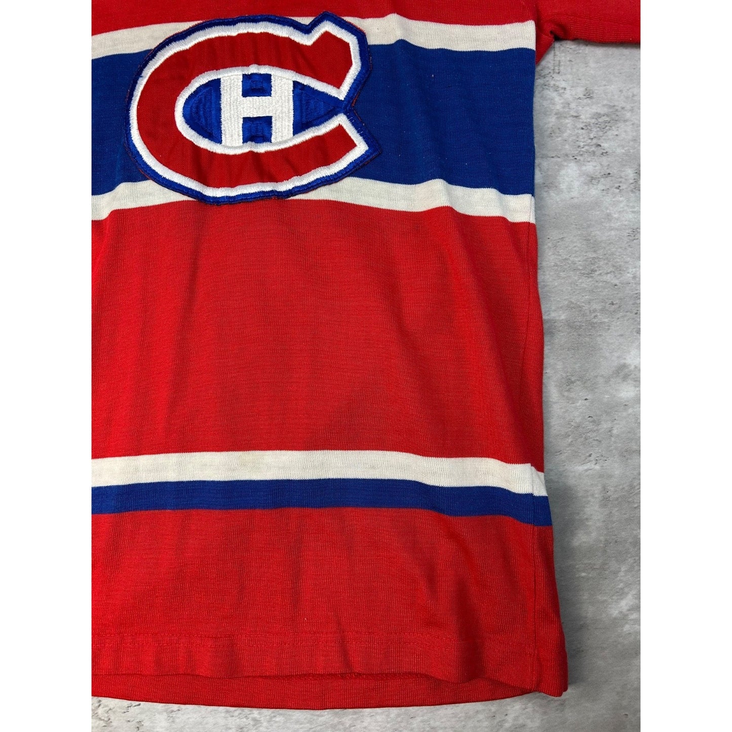 Vintage 70s/80s Montreal Canadiens #19 NHL Stitched Hockey Jersey Size Small