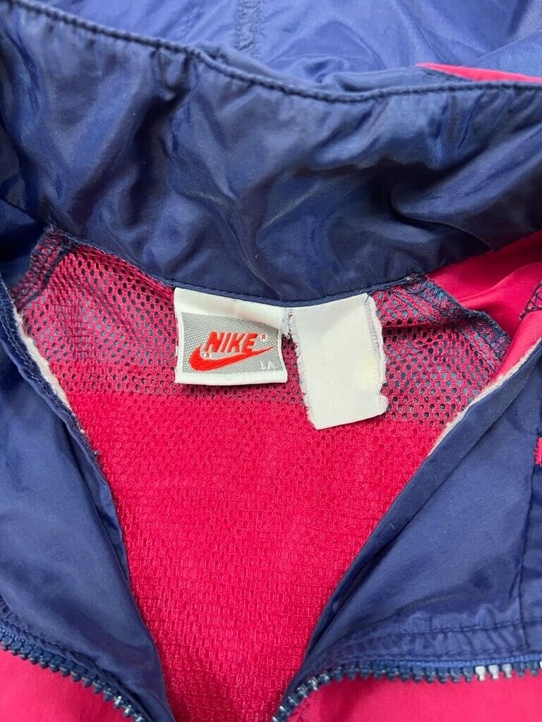 Vintage 80s/90s Nike Embroidered Logo Full Zip Windbreaker Jacket Size XL