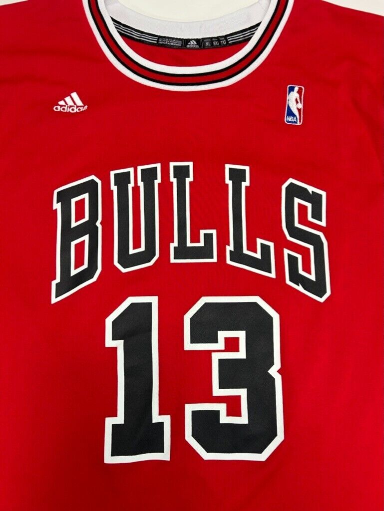 Joakim Noah #13 Chicago Bulls NBA Stitched Adidas Basketball Jersey Size XL Red