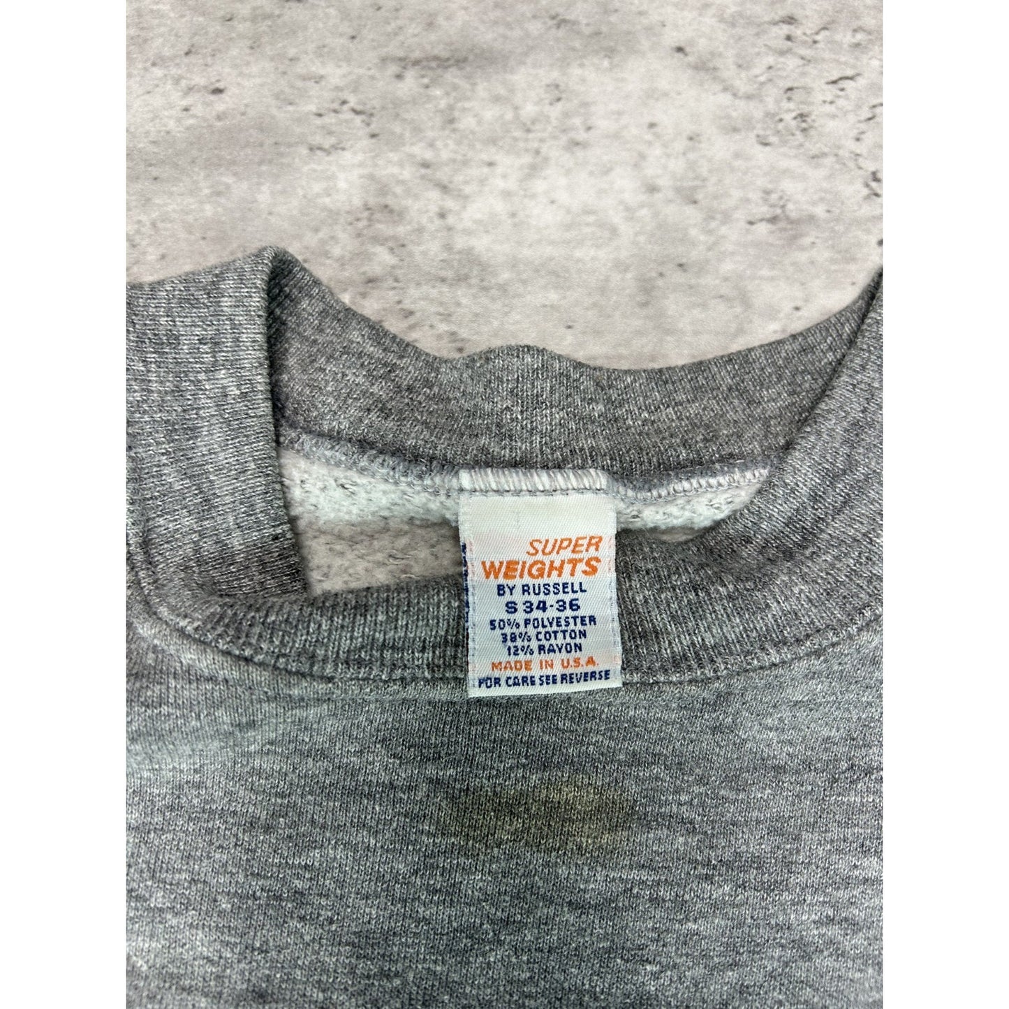Vintage 1980s U.S.S Missouri Military Graphic Spellout Crewneck Sweatshirt Small