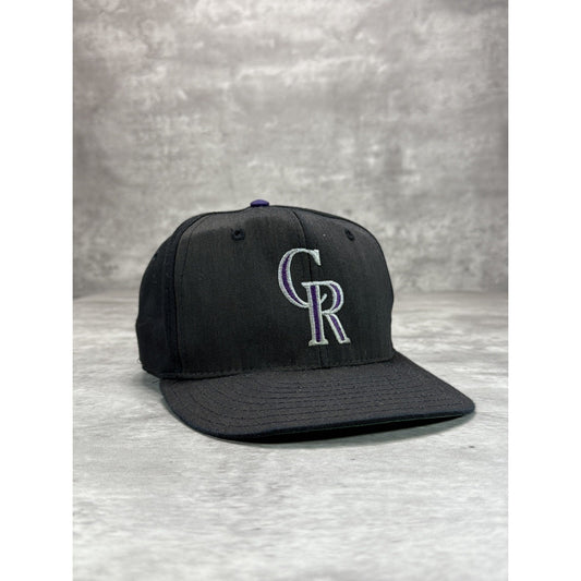 Vintage 90s Colorado Rockies MLB Embroidered Logo Baseball Snapback Hat OSFA
