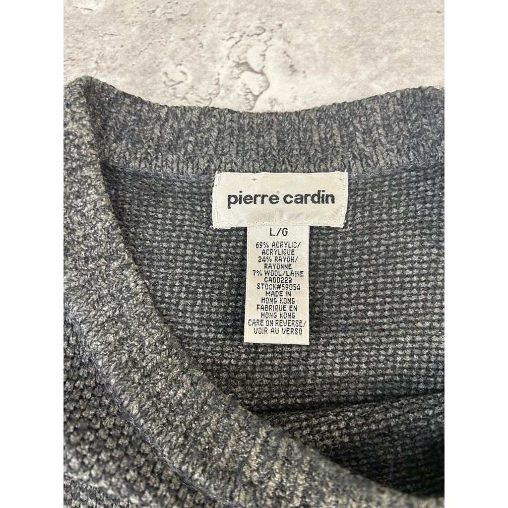 Vintage Pierre Cardin Pullover Ribbed Knit Sweater Size Large