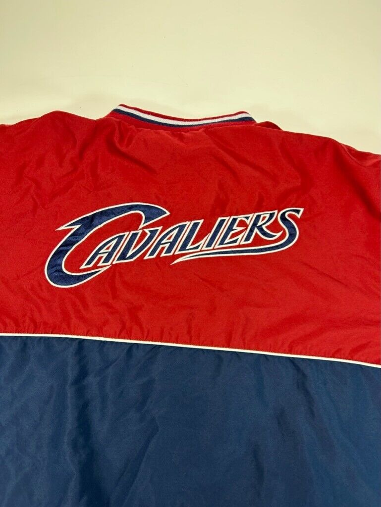 Vintage Cleveland Cavaliers NBA Embroidered Pull Over Nylon Jacket Size 3XL