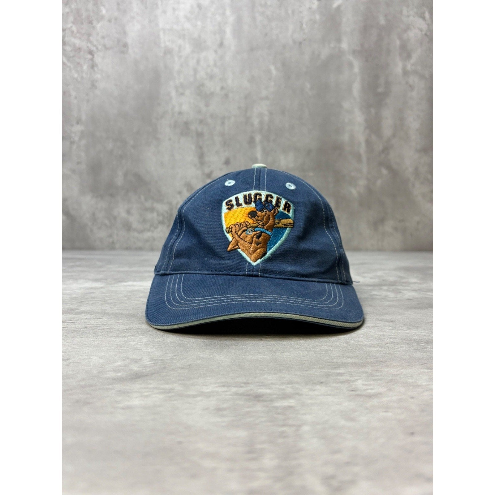 Vintage 90s Scooby Doo Slugger Embroidered Baseball Strapback Hat OSFA