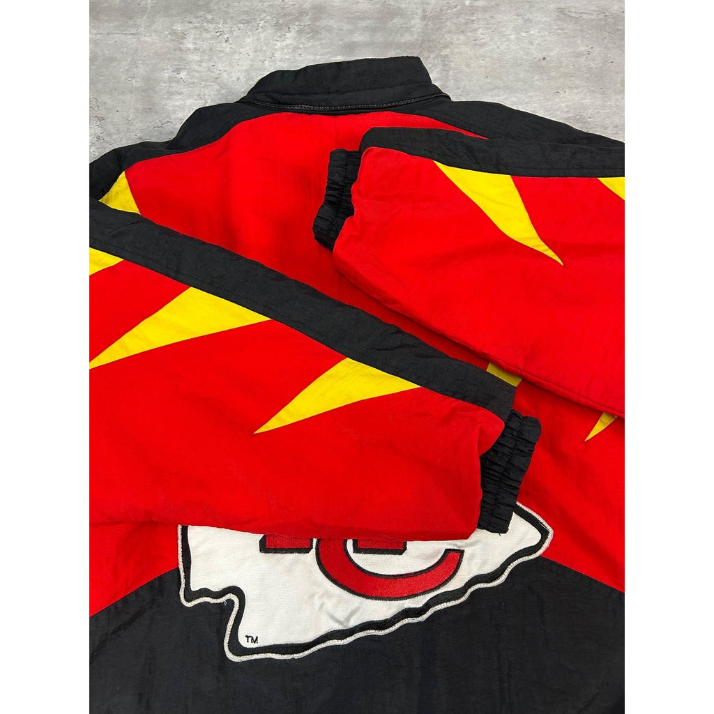 Vintage 90s Kansas City Chiefs NFL Insulated Apex One Point Jacket Size Large