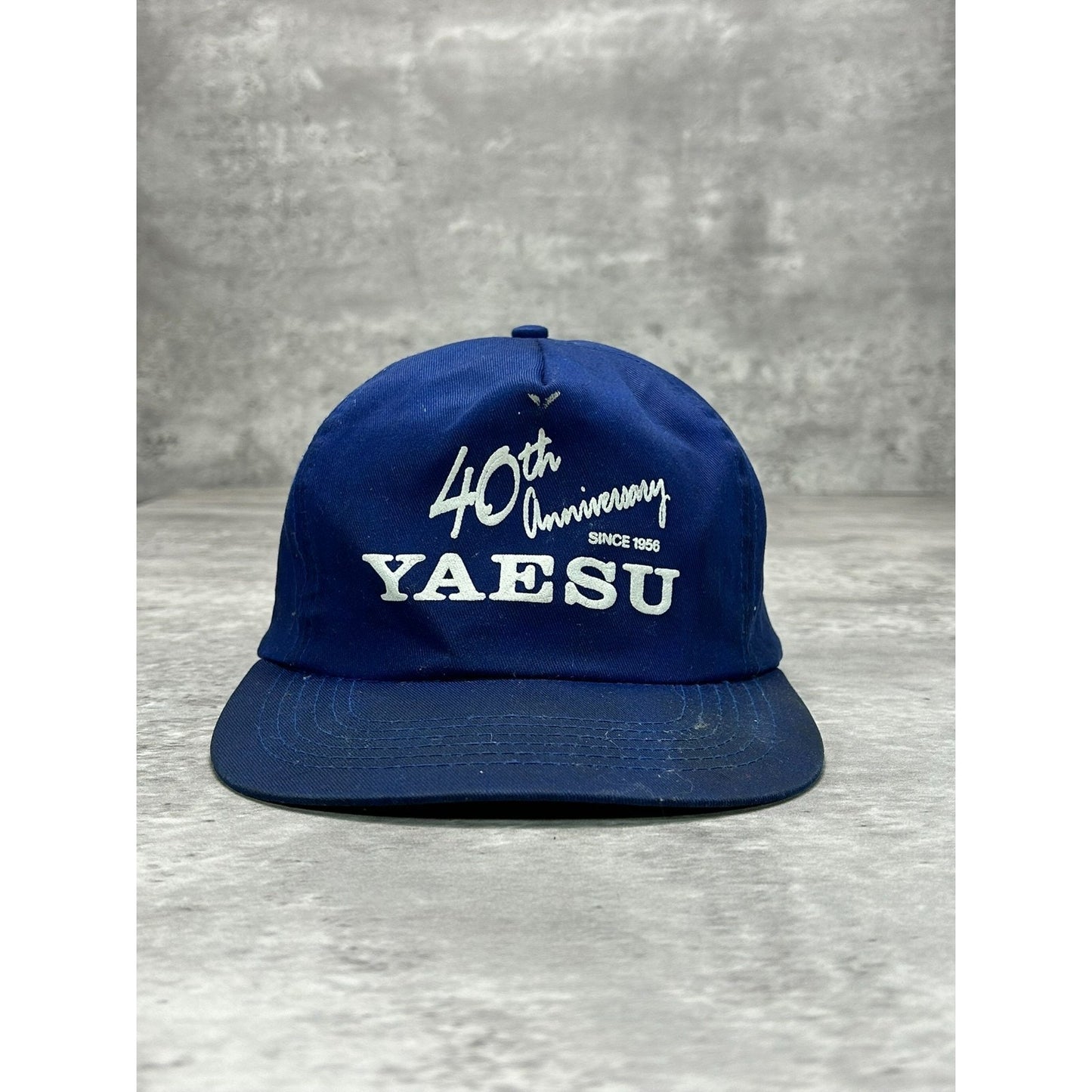 Vintage 80s/90s Yaesu 40th Anniversary Graphic Spellout Snapback Hat OSFA