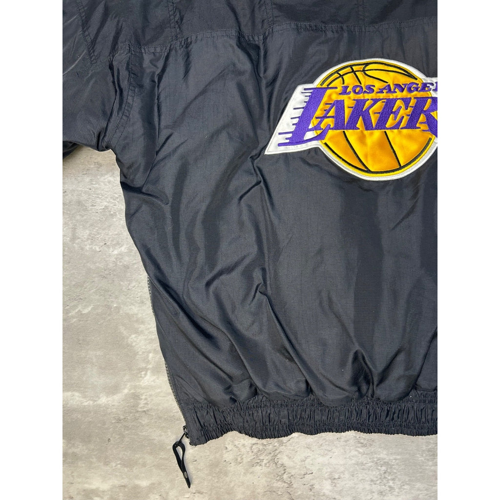 Vintage 90s Los Angeles Lakers NBA Starter 1/2 Zip Insulated Jacket Size Small