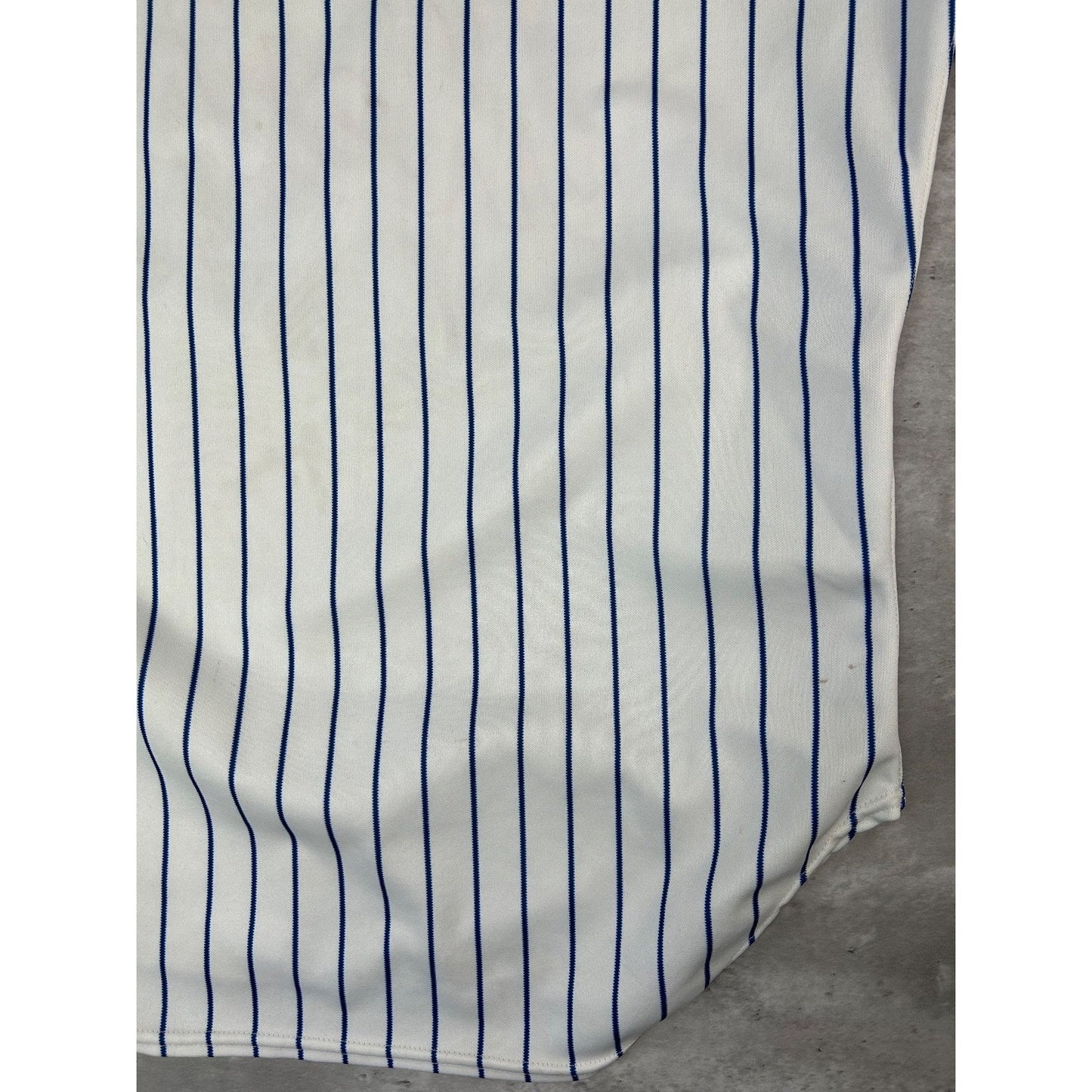 Vintage 90s New York Mets MLB Stitched Rawlings Pinstripe Baseball Jersey Sz XL