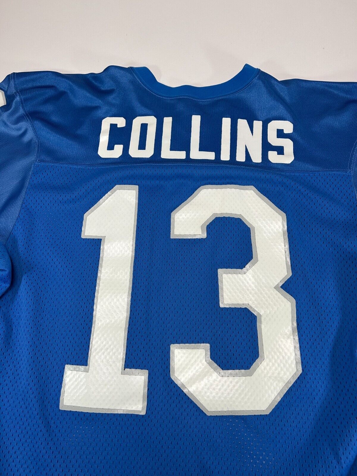 Vintage 80s/90s Collins #13 Detroit Lions NFL Sand Knit Jersey Size 40 XL