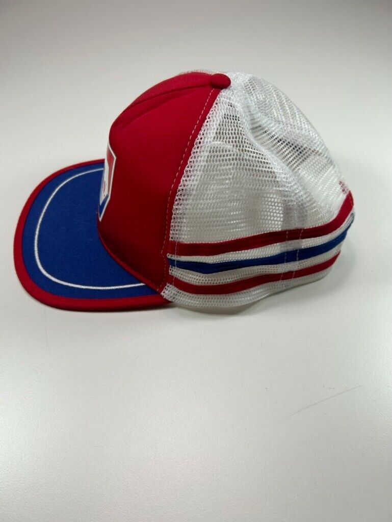 Vintage 90s Molson Canadian 3 Stripe Trucker Snapback Hat OSFA