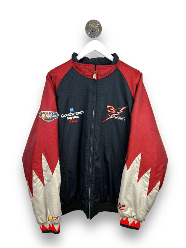 Vintage 90s Dale Earnhardt #3 Insulated Nylon Rip Stop Nascar Jacket Size XL