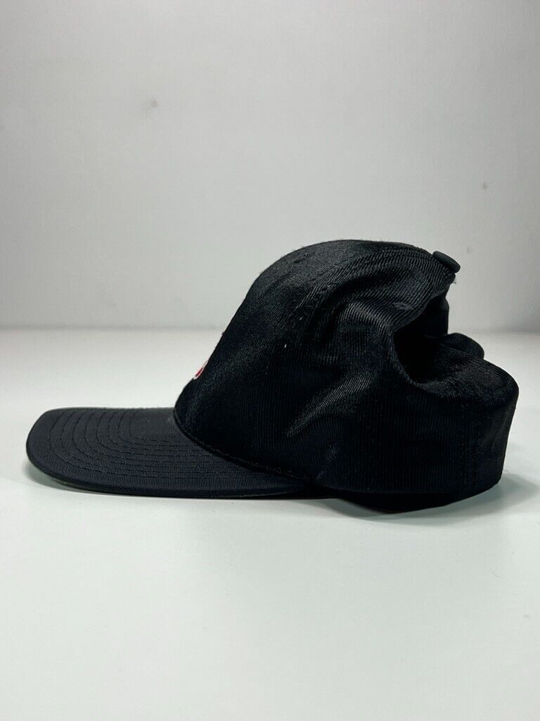 Vintage 90s Nike Embroidered Swoosh Basketball Snapback Hat OSFA Black