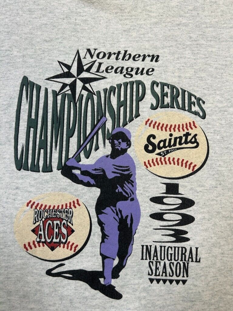 Vintage 1993 Northern League Championship Series Baseball Sweatshirt Sz 2XL 90s
